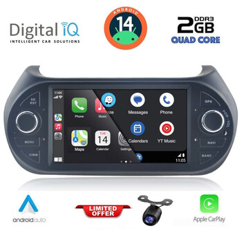DIGITAL IQ BXH 192_CPA (7” DECK) MULTIMEDIA OEM for CT NEMO – FT FIORINO-QUBO – PG BIPPER mod. 2008>