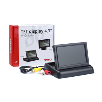 02484/AM . ΟΘΟΝΗ TFT LCD ΑΝΑΔΙΠΛΟΥΜΕΝΗ ΑΥΤΟΚΙΝΗΤΟΥ 4,3" - 12V