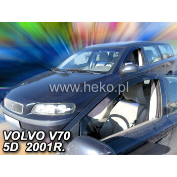 ΑΝΕΜ.31227 . VOLVO V70 5D 2000-2007 ΚΟΜΒΙ  / VOLVO  XC70 5D 2000-2007     ΖΕΥΓΑΡΙ ΑΝΕΜΟΘΡΑΥΣΤΕΣ ΑΠΟ ΕΥΚΑΜΠΤΟ ΦΙΜΕ ΠΛΑΣΤΙΚΟ HEKO - 2 ΤΕΜ.