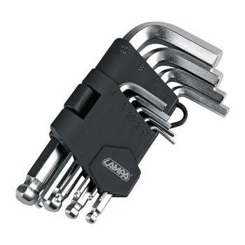 L6600.3 . ΑΛΛΕΝ (ALLEN) ΕΞΑΓΩΝΑ ΚΛΕΙΔΙΑ 9 ΤΕΜΑΧΙΩΝ (1,5-2-2,5-3-4-5-6-8-10mm) ΧΡΩΜΙΟ-ΒΑΝΑΔΙΟ (CRV)