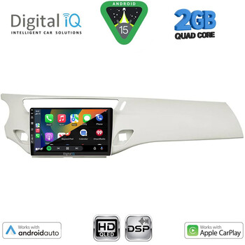 DIGITAL IQ BXC 3092WH_CPAA (9inc) MULTIMEDIA TABLET for CITROEN C3 - DS3 mod. 2009-2016 (WHITE)