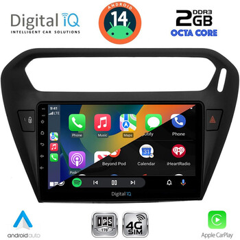 DIGITAL IQ RTG 4511BL_CPA (9inc) MULTIMEDIA TABLET for CITROEN ELYSEE – PEUGEOT 301 mod. 2013> (BLACK)