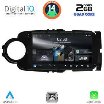 DIGITAL IQ RSB 1737BL_CPA (9inc) MULTIMEDIA TABLET for TOYOTA YARIS mod. 2011-2015 (BLACK)