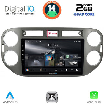 DIGITAL IQ RSB 1760GR_CPA (9inc) MULTIMEDIA TABLET for VW TIGUAN mod. 2011-2016 (GREY)