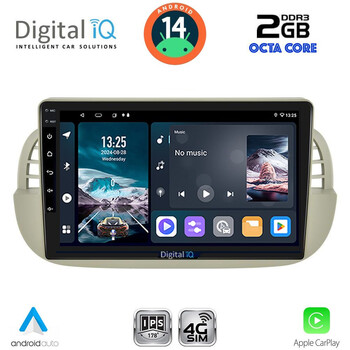 DIGITAL IQ RTG 4130BG_CPA (9inc) MULTIMEDIA TABLET for FIAT 500 mod. 2007-2015 (BEIGE)