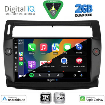 DIGITAL IQ BXC 3084BL_CPAA (9inc) MULTIMEDIA TABLET for CITROEN C4 mod. 2004-2011 (BLACK)