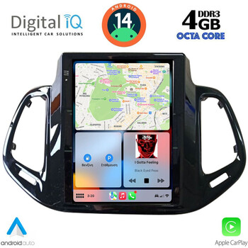 DIQ BXD 5878_CPAA TESLA STYLE for JEEP COMPASS mod. 2017-2021