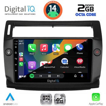 DIGITAL IQ RTG 4084BL_CPA (9inc) MULTIMEDIA TABLET for CITROEN C4  mod. 2004-2011 (BLACK)