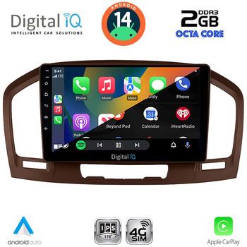 DIGITAL IQ RTG 4491BR_CPA (9inc) MULTIMEDIA TABLET for OPEL INSIGNIA  mod.2008-2013 (BROWN)