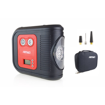 02380/AM . ΚΟΜΠΡΕΣΕΡ ΑΕΡΑ ΕΛΑΣΤΙΚΩΝ ΨΗΦΙΑΚΟ 12V 150psi 10bar ΜΕ LED ΦΑΚΟ & ΚΑΛΩΔΙΟ 300cm