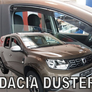 ΑΝΕΜ.13115 . DACIA DUSTER 2 5D 2018-2021 ΖΕΥΓΑΡΙ ΑΝΕΜΟΘΡΑΥΣΤΕΣ ΑΠΟ ΕΥΚΑΜΠΤΟ ΦΙΜΕ ΠΛΑΣΤΙΚΟ HEKO - 2 ΤΕΜ.