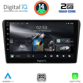 DIGITAL IQ RSB 1704BL_CPA (9inc) MULTIMEDIA TABLET for TOYOTA AVENSIS (T25) mod. 2003-2009 (BLACK)