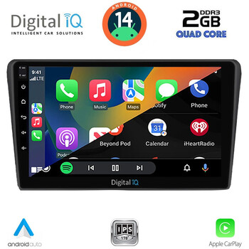 DIGITAL IQ RSB 1704BL_CPA (9inc) MULTIMEDIA TABLET for TOYOTA AVENSIS (T25) mod. 2003-2009 (BLACK)