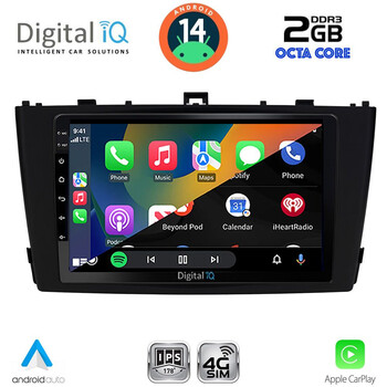 DIGITAL IQ RTG 4705BL_CPA (9inc) MULTIMEDIA TABLET for TOYOTA AVENSIS (T27) mod. 2009-2015 (BLACK)