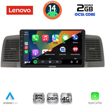 LENOVO LVF 5712GR_CPA (9inc) MULTIMEDIA TABLET for TOYOTA COROLLA mod. 2001-2006 (GREY)