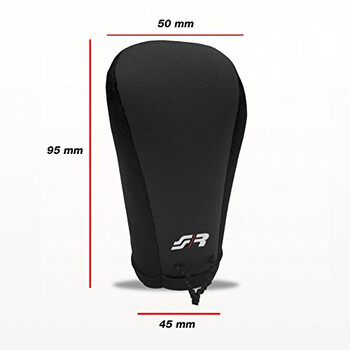 SRGKC . ΚΑΛΥΜΜΑ ΓΙΑ ΠΟΜΟΛΟ ΤΑΧΥΤΗΤΩΝ GEAR KNOB COVER ΜΑΥΡΟ ΜΙΚΡΟΦΙΜΠΡΑ