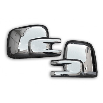 ΚΚ.7521111/OM . VW T4 TRANSPORTER/CARAVELLE 1990-2003 ΚΑΠΑΚΙΑ ΚΑΘΡΕΦΤΩΝ ΧΡΩΜΙΟΥ 2 ΤΕΜ. ΠΛΑΣΤΙΚΑ