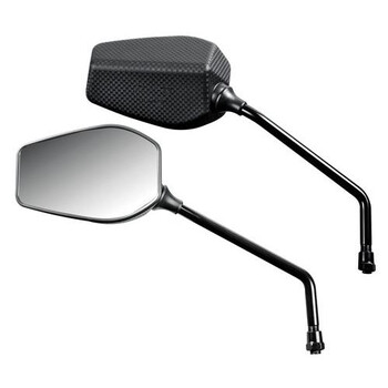9048.9-LM . ΚΑΘΡΕΦΤΕΣ ΜΟΤΟ FENDER M10x1,25 ΜΑΥΡΟΙ/CARBON 2 ΤΕΜ.