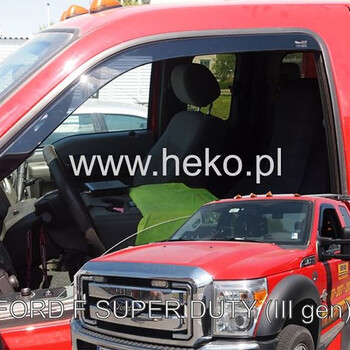 ΑΝΕΜ.15319 . FORD F550 SUPER DUTY 1ΜΙΣΗ ΚΑΜΠΙΝΑ 2011-2016 ΖΕΥΓΑΡΙ ΑΝΕΜΟΘΡΑΥΣΤΕΣ ΑΠΟ ΕΥΚΑΜΠΤΟ ΦΙΜΕ ΠΛΑΣΤΙΚΟ HEKO - 2 ΤΕΜ.