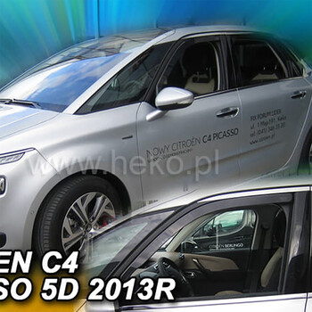 ΑΝΕΜ.12258 . CITROEN C4 PICASSO / GRAND MK2 5D 2013-2020 ΖΕΥΓΑΡΙ ΑΝΕΜΟΘΡΑΥΣΤΕΣ ΑΠΟ ΕΥΚΑΜΠΤΟ ΦΙΜΕ ΠΛΑΣΤΙΚΟ HEKO - 2 ΤΕΜ.