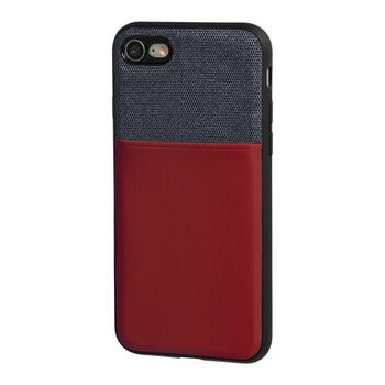 L.P14931/T . APPLE iPHONE 7 ΚΑΙ 8 ΘΗΚΗ ΚΙΝΗΤΟΥ DUO POCKET ΜΠΛΕ-ΜΠΟΡΝΤΩ ΜΑΓΝΗΤΙΚΗ SILVER LINE