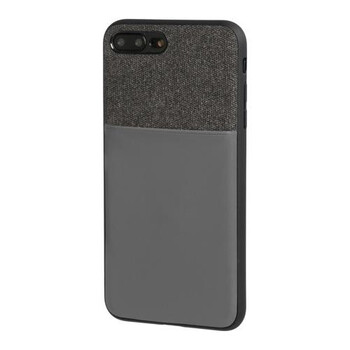 L.P14933/T . APPLE iPHONE 7 ΚΑΙ 8 ΘΗΚΗ ΚΙΝΗΤΟΥ DUO POCKET ΜΑΥΡΟ-ΓΚΡΙ ΜΑΓΝΗΤΙΚΗ SILVER LINE