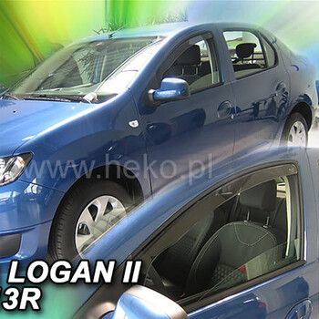 ΑΝΕΜ.13111 . DACIA LOGAN 2 / SANDERO 2 / STEPWAY 4D 2013-2017 ΖΕΥΓΑΡΙ ΑΝΕΜΟΘΡΑΥΣΤΕΣ ΑΠΟ ΕΥΚΑΜΠΤΟ ΦΙΜΕ ΠΛΑΣΤΙΚΟ HEKO - 2 ΤΕΜ.