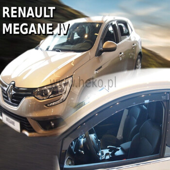 ΑΝΕΜ.27195 . RENAULT MEGANE 5D 2016+ / MEGANE IV HTB / GRANDTOUR SEDAN 4D/5D 2016+ ΖΕΥΓΑΡΙ ΑΝΕΜΟΘΡΑΥΣΤΕΣ ΑΠΟ ΕΥΚΑΜΠΤΟ ΦΙΜΕ ΠΛΑΣΤΙΚΟ HEKO - 2 ΤΕΜ.