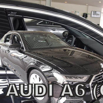 ΑΝΕΜ.10258 . AUDI A6 C8 4D / AUDI A6 C8 5D AVANT 2018-2021 ΖΕΥΓΑΡΙ ΑΝΕΜΟΘΡΑΥΣΤΕΣ ΑΠΟ ΕΥΚΑΜΠΤΟ ΦΙΜΕ ΠΛΑΣΤΙΚΟ HEKO - 2 ΤΕΜ.