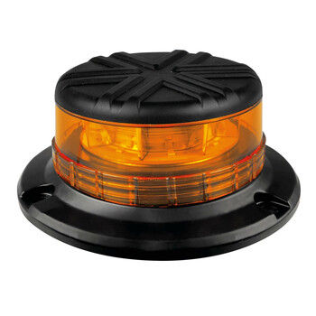 L7291.8 . ΦΑΡΟΣ ΠΕΡΙΣΤΡΕΦΟΜΕΝΟΣ ΜΕ ΙΣΙΑ ΒΑΣΗ 8LED RL-14 9-32V 3 ΛΕΙΤΟΥΡΓΙΩΝ ΒΙΔΩΤΟΣ ΠΟΡΤΟΚΑΛΙ 110x75mm