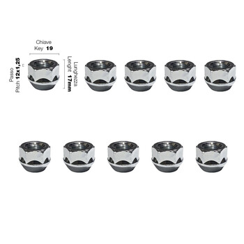 SRDR/2-10 . ΠΑΞΙΜΑΔΙ ΚΩΝΙΚΟ 12χ1,25 (17mm) (19) 10ΤΕΜ.