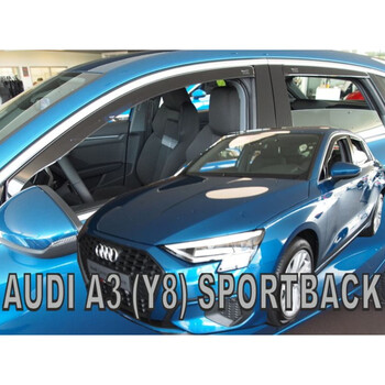 ΑΝΕΜ.SET10272 . AUDI A3 Y8 SPORTBACK 5D 2020+ ΣΕΤ ΑΝΕΜΟΘΡΑΥΣΤΕΣ ΑΥΤΟΚΙΝΗΤΟΥ ΑΠΟ ΕΥΚΑΜΠΤΟ ΦΙΜΕ ΠΛΑΣΤΙΚΟ HEKO - 4 ΤΕΜ.