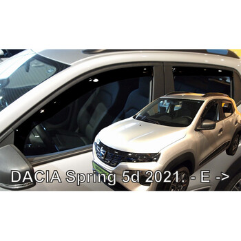 ΑΝΕΜ.SET13122 . DACIA SPRING ELECTRIC 5D 2021+  ΣΕΤ ΑΝΕΜΟΘΡΑΥΣΤΕΣ ΑΥΤΟΚΙΝΗΤΟΥ ΑΠΟ ΕΥΚΑΜΠΤΟ ΦΙΜΕ ΠΛΑΣΤΙΚΟ HEKO - 4 ΤΕΜ.