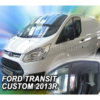 ΑΝΕΜ.15243/VAN . FORD TRANSIT CUSTOM 2D/4D 2012+ ΖΕΥΓΑΡΙ ΑΝΕΜΟΘΡΑΥΣΤΕΣ VAN ΑΠΟ ΕΥΚΑΜΠΤΟ ΦΙΜΕ ΠΛΑΣΤΙΚΟ HEKO - 2 ΤΕΜ.