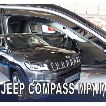 ΑΝΕΜ.19130 . JEEP COMPASS MP II 5D 2017+ ΖΕΥΓΑΡΙ ΑΝΕΜΟΘΡΑΥΣΤΕΣ ΑΠΟ ΕΥΚΑΜΠΤΟ ΦΙΜΕ ΠΛΑΣΤΙΚΟ HEKO - 2 ΤΕΜ.