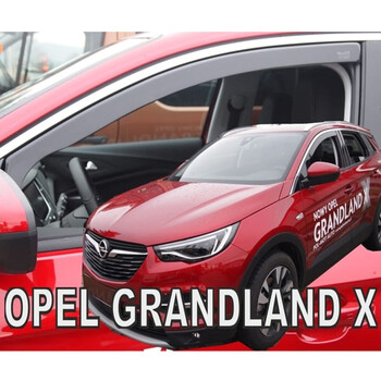 ΑΝΕΜ.25401 . OPEL GRANDLAND X 5D 2017+ ΖΕΥΓΑΡΙ ΑΝΕΜΟΘΡΑΥΣΤΕΣ ΑΠΟ ΕΥΚΑΜΠΤΟ ΦΙΜΕ ΠΛΑΣΤΙΚΟ HEKO - 2 ΤΕΜ.