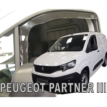 ΑΝΕΜ.25403/VAN . PEUGEOT PARTNER III 2D / PEUGEOT RIFTER 4D/5D / CITROEN BERLINGO III 4D/5D / OPEL COMBO E 4D/5D LOV 2018+/TOYOTA PROACE CITY 2018+ ΖΕΥΓΑΡΙ ΑΝΕΜΟΘΡΑΥΣΤΕΣ ΑΠΟ ΕΥΚΑΜΠΤΟ ΦΙΜΕ ΠΛΑΣΤΙΚΟ HEKO - 2 ΤΕΜ.