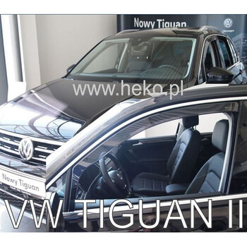 ΑΝΕΜ.31006 . VW TIGUAN II 5D 2015+ / TIGUAN ALLSPACE II 5D 2017+ ΖΕΥΓΑΡΙ ΑΝΕΜΟΘΡΑΥΣΤΕΣ ΑΠΟ ΕΥΚΑΜΠΤΟ ΦΙΜΕ ΠΛΑΣΤΙΚΟ HEKO - 2 ΤΕΜ.
