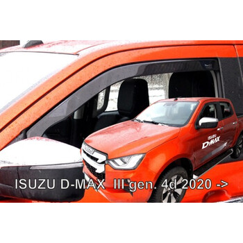 ΑΝΕΜ.34006 . ISUZU D-MAX 4D 2020+ ΖΕΥΓΑΡΙ ΑΝΕΜΟΘΡΑΥΣΤΕΣ ΑΠΟ ΕΥΚΑΜΠΤΟ ΦΙΜΕ ΠΛΑΣΤΙΚΟ HEKO - 2 ΤΕΜ.
