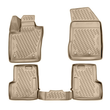 CARJEP00013B/NV . JEEP RENEGADE 2015+ ΜΑΡΚΕ ΠΑΤΑΚΙΑ ΣΕ ΣΚΑΦΗ TPE ΛΑΣΤΙΧΟ ΣΕ ΜΠΕΖ ΧΡΩΜΑ NOVLINE - 4 ΤΕΜ.