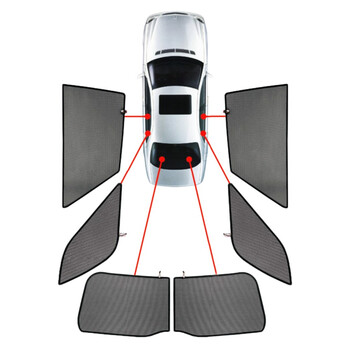 PVC.MIN-COU-5-B . MINI COUNTRYMAN 5D 2016+ ΚΟΥΡΤΙΝΑΚΙΑ ΜΑΡΚΕ CAR SHADES - 6 ΤΕΜ.