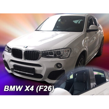 ΑΝΕΜ.SET11163 . BMW X4 F26 5D 2013+ ΣΕΤ ΑΝΕΜΟΘΡΑΥΣΤΕΣ ΑΥΤΟΚΙΝΗΤΟΥ ΑΠΟ ΕΥΚΑΜΠΤΟ ΦΙΜΕ ΠΛΑΣΤΙΚΟ HEKO - 4 ΤΕΜ.
