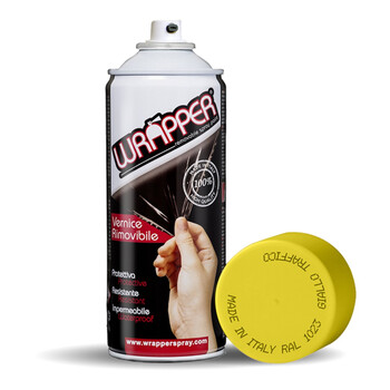 L.WR1023 . ΠΡΟΣΤΑΤΕΥΤΙΚΟ ΦΙΛΜ ΣΕ ΣΠΡΕΙ WRAPPER RAL 1023 TRAFFIC YELLOW 400 ml (ΚΙΤΡΙΝΟ ΧΡΩΜΑ)
