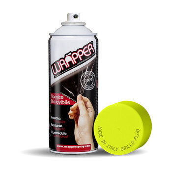 L.WR2211 . ΠΡΟΣΤΑΤΕΥΤΙΚΟ ΦΙΛΜ ΣΕ ΣΠΡΕΙ WRAPPER NEON YELLOW 400 ml (ΚΙΤΡΙΝΟ ΦΩΣΦΟΡΙΖΕ ΧΡΩΜΑ)