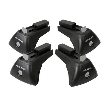 N20021 . KIT ΑΚΡΑ (ΠΟΔΙΑ) RAIL-X ΓΙΑ ΣΙΔΕΡΕΝΙΕΣ ΜΠΑΡΕΣ QUADRA NORDRIVE ME FLUSH RAILING ME ΚΛΕΙΔΙ - 4 TEM.