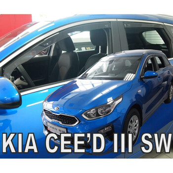ΑΝΕΜ.SET20185 . KIA CEED III SW 5D 2018+ ΣΕΤ ΑΝΕΜΟΘΡΑΥΣΤΕΣ ΑΥΤΟΚΙΝΗΤΟΥ ΑΠΟ ΕΥΚΑΜΠΤΟ ΦΙΜΕ ΠΛΑΣΤΙΚΟ HEKO - 4 ΤΕΜ.