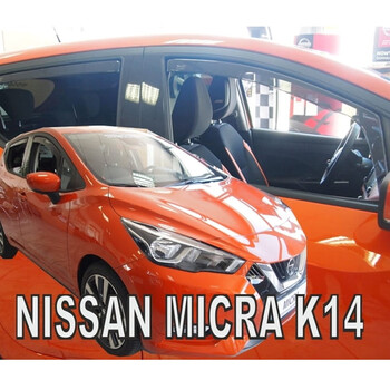 ΑΝΕΜ.SET24297 . NISSAN MICRA K14 5D 2017+ ΣΕΤ ΑΝΕΜΟΘΡΑΥΣΤΕΣ ΑΥΤΟΚΙΝΗΤΟΥ ΑΠΟ ΕΥΚΑΜΠΤΟ ΦΙΜΕ ΠΛΑΣΤΙΚΟ HEKO - 4 ΤΕΜ.
