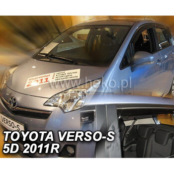 ΑΝΕΜ.SET29624 . TOYOTA VERSO S 5D 2010-2015 ΣΕΤ ΑΝΕΜΟΘΡΑΥΣΤΕΣ ΑΥΤΟΚΙΝΗΤΟΥ ΑΠΟ ΕΥΚΑΜΠΤΟ ΦΙΜΕ ΠΛΑΣΤΙΚΟ HEKO - 4 ΤΕΜ.