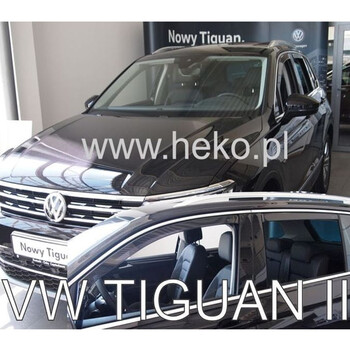 ΑΝΕΜ.SET31007 . VW TIGUAN II 5D 2015+ ΣΕΤ ΑΝΕΜΟΘΡΑΥΣΤΕΣ ΑΥΤΟΚΙΝΗΤΟΥ ΑΠΟ ΕΥΚΑΜΠΤΟ ΦΙΜΕ ΠΛΑΣΤΙΚΟ HEKO - 4 ΤΕΜ.