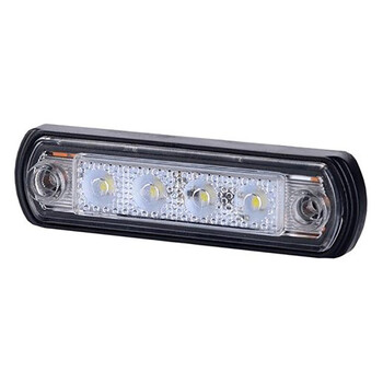 WMLHOR675/MT . ΦΩΣ ΟΓΚΟΥ LD675 12/24V 4LED HORPOL ΛΕΥΚΟ (10,5 x 3 cm) -1ΤΕΜ.